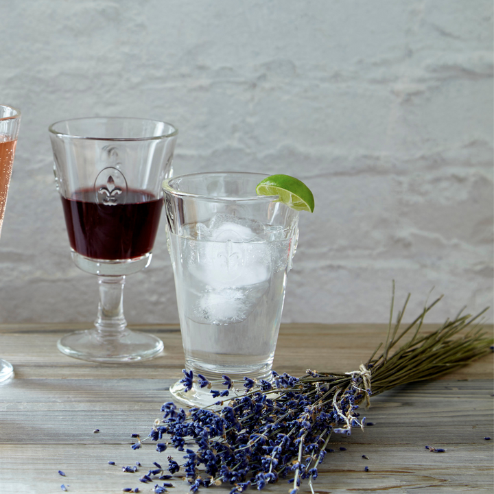 Fleur de Lys Ice Tea Glass Set-4