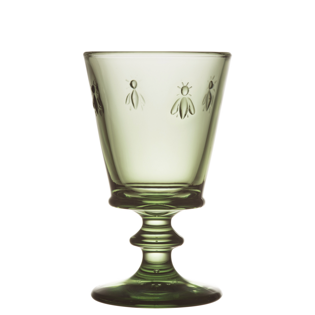 Bee Wine Glass Olive Set-6