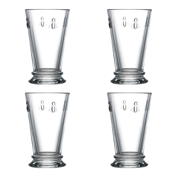 Bee Iced Tea Glasses — Set of 4